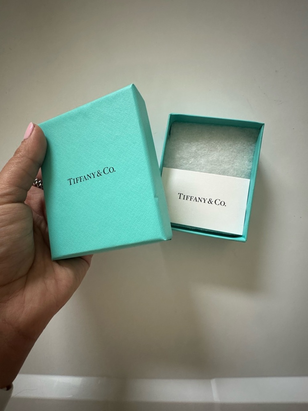 Tiffany & Co. Turquoise Gift Box with Barcode Label